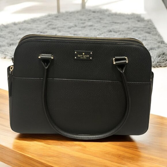 kate spade Handbags - Kate Spade Triple Compartment Leather Bag, Black